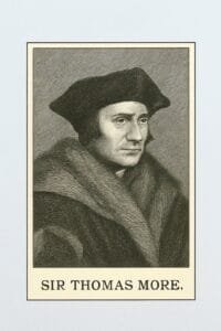 Portrait illustration of Sir Thomas More.