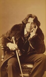 Portrait of Oscar Wild in Sepia Tones commissioned by Napolean